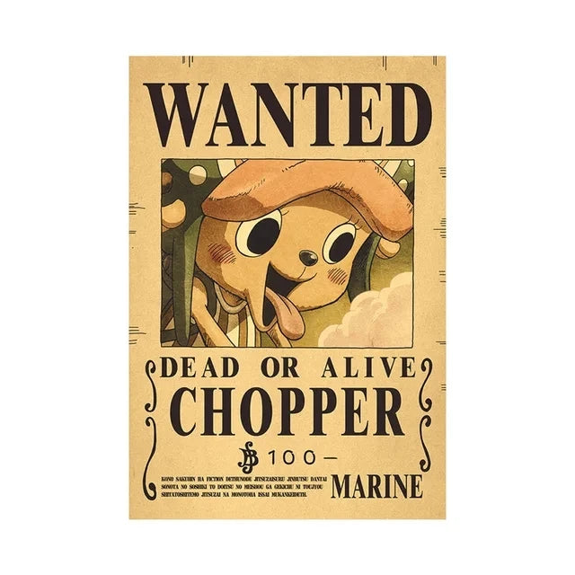 Anime One Piece inspired "WANTED" Posters/Wallpapers - Premium Edition