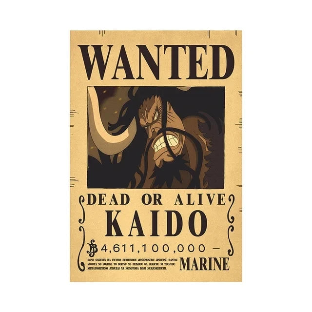 Anime One Piece inspired "WANTED" Posters/Wallpapers - Premium Edition
