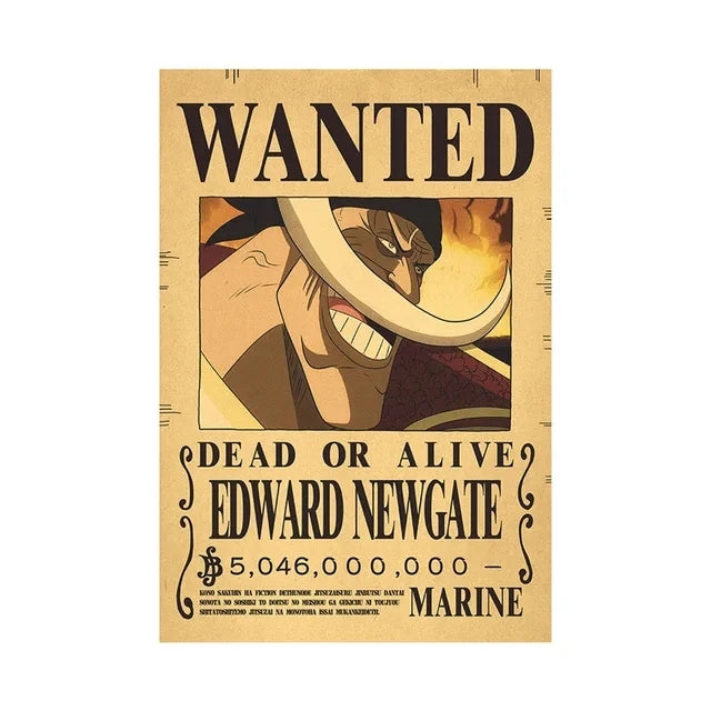Anime One Piece inspired "WANTED" Posters/Wallpapers - Premium Edition