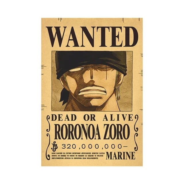 Anime One Piece inspired "WANTED" Posters/Wallpapers - Premium Edition