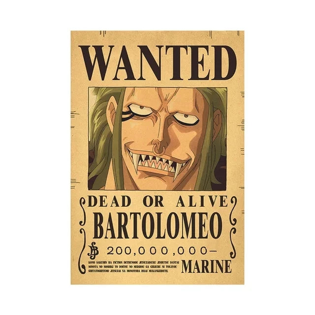 Anime One Piece inspired "WANTED" Posters/Wallpapers - Premium Edition