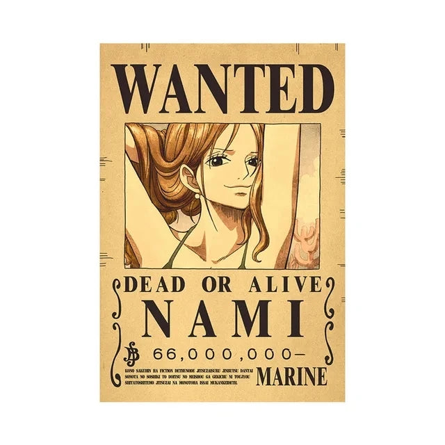 Anime One Piece inspired "WANTED" Posters/Wallpapers - Premium Edition