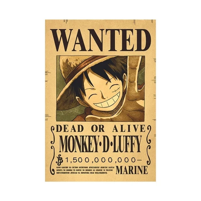 Anime One Piece inspired "WANTED" Posters/Wallpapers - Premium Edition