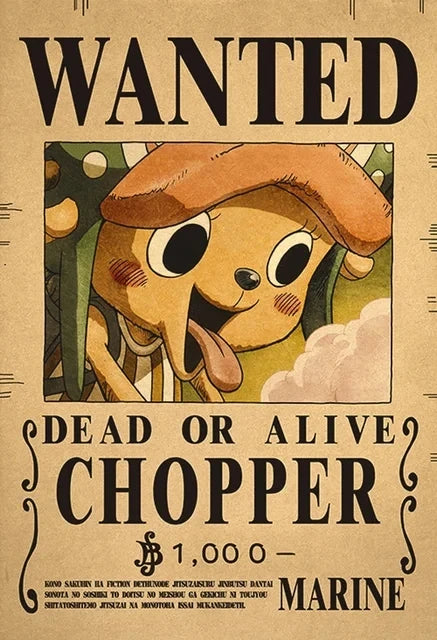 Anime One Piece inspired "WANTED" Posters/Wallpapers - Premium Edition
