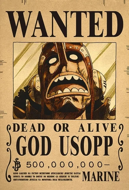 Anime One Piece inspired "WANTED" Posters/Wallpapers - Premium Edition
