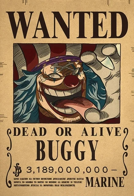 Anime One Piece inspired "WANTED" Posters/Wallpapers - Premium Edition