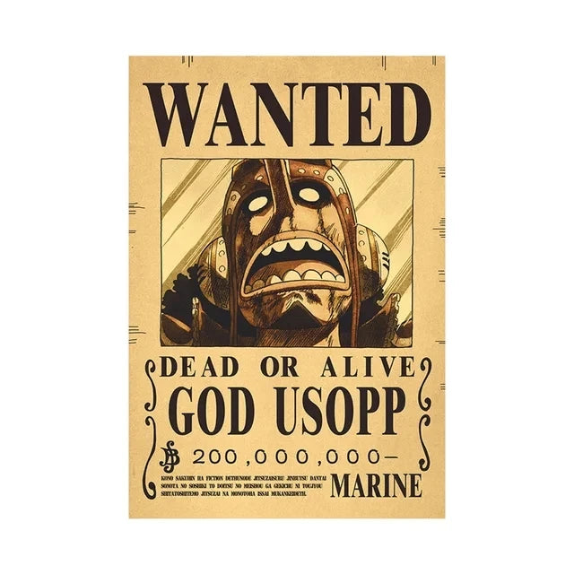Anime One Piece inspired "WANTED" Posters/Wallpapers - Premium Edition