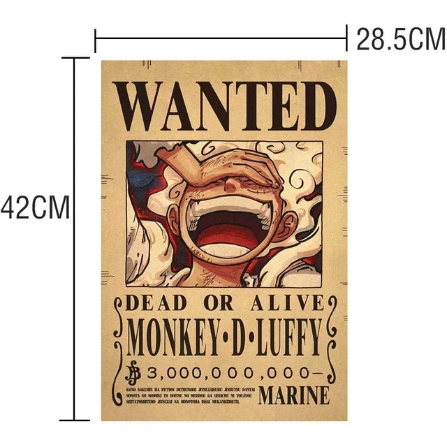 Anime One Piece inspired "WANTED" Posters/Wallpapers - Premium Edition