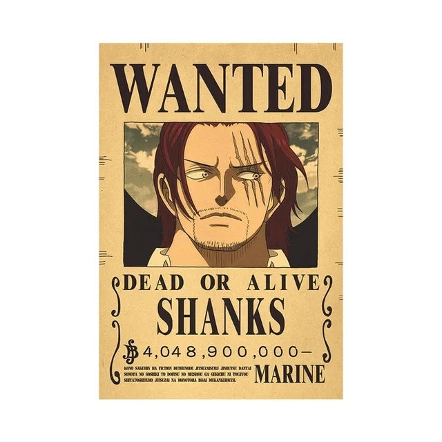 Anime One Piece inspired "WANTED" Posters/Wallpapers - Premium Edition