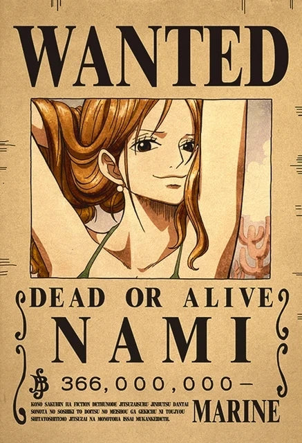 Anime One Piece inspired "WANTED" Posters/Wallpapers - Premium Edition