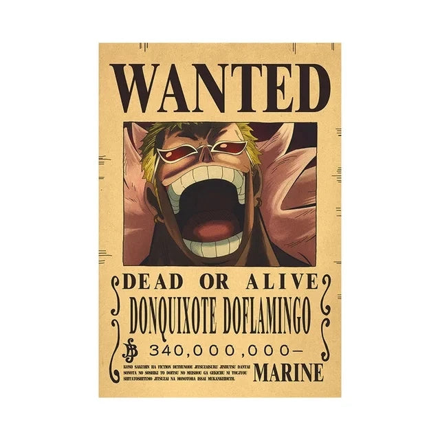 Anime One Piece inspired "WANTED" Posters/Wallpapers - Premium Edition