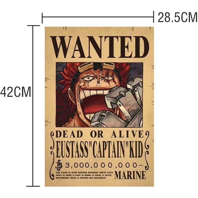 Anime One Piece inspired "WANTED" Posters/Wallpapers - Premium Edition