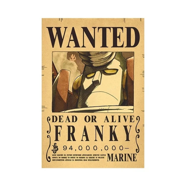 Anime One Piece inspired "WANTED" Posters/Wallpapers - Premium Edition
