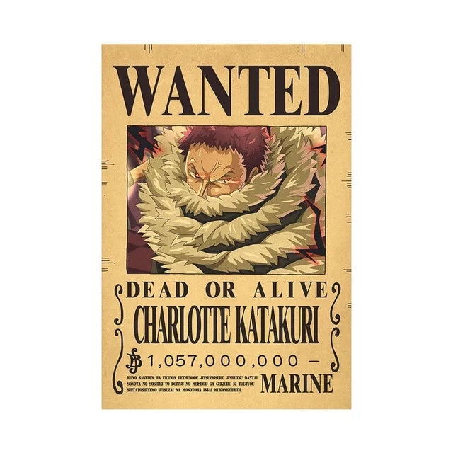 Anime One Piece inspired "WANTED" Posters/Wallpapers - Premium Edition