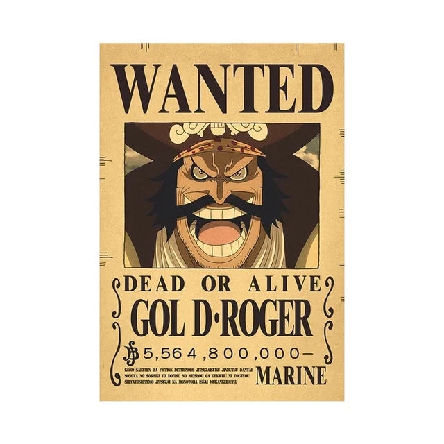 Anime One Piece inspired "WANTED" Posters/Wallpapers - Premium Edition